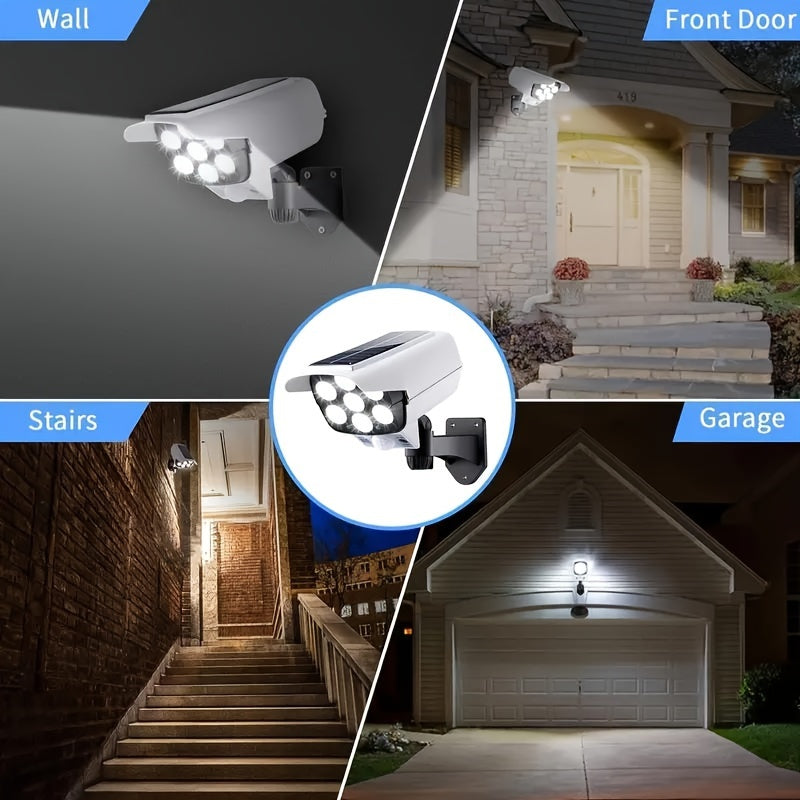 Outdoor Solar Wall Light with Fake Camera and Motion Sensor Security Light