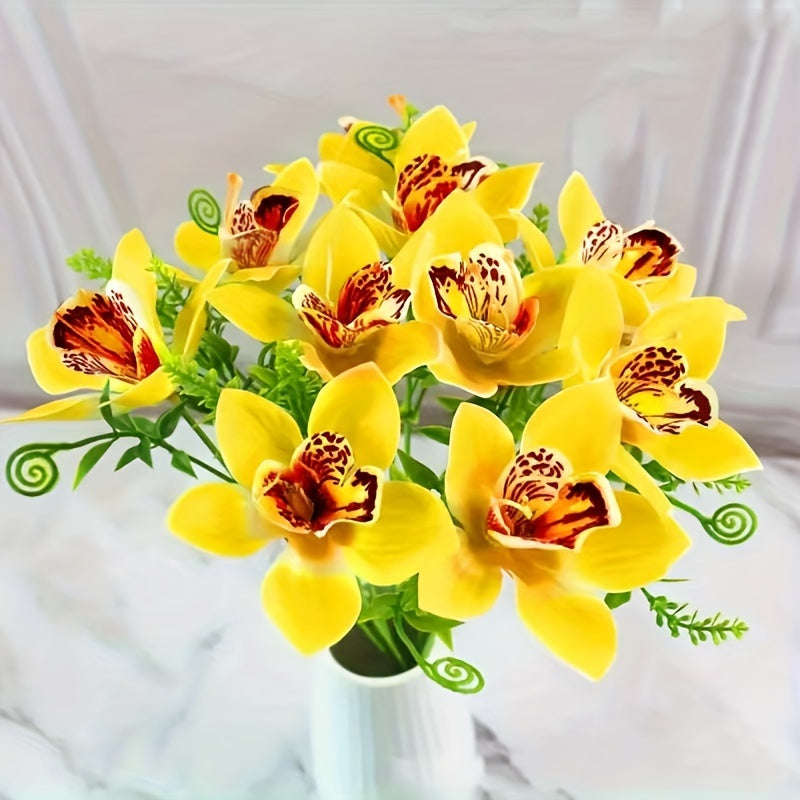 Mini Fabric Flowers Pack of 10 for Weddings and Home Decor