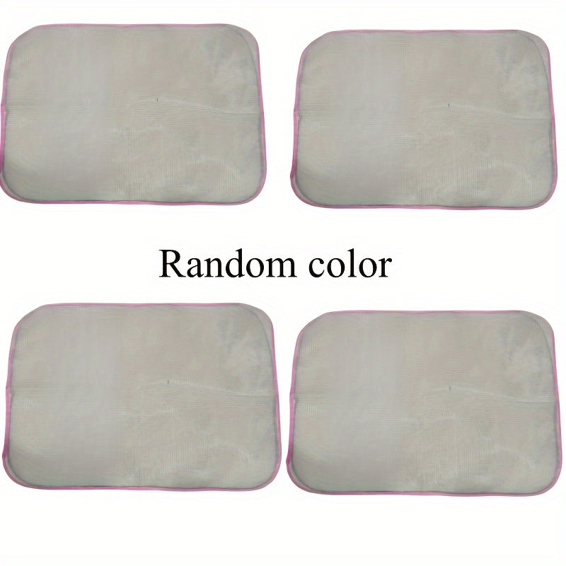 Set of 2 or 4 Heat-Resistant Ironing Cloth Mats with PET Protective Pads