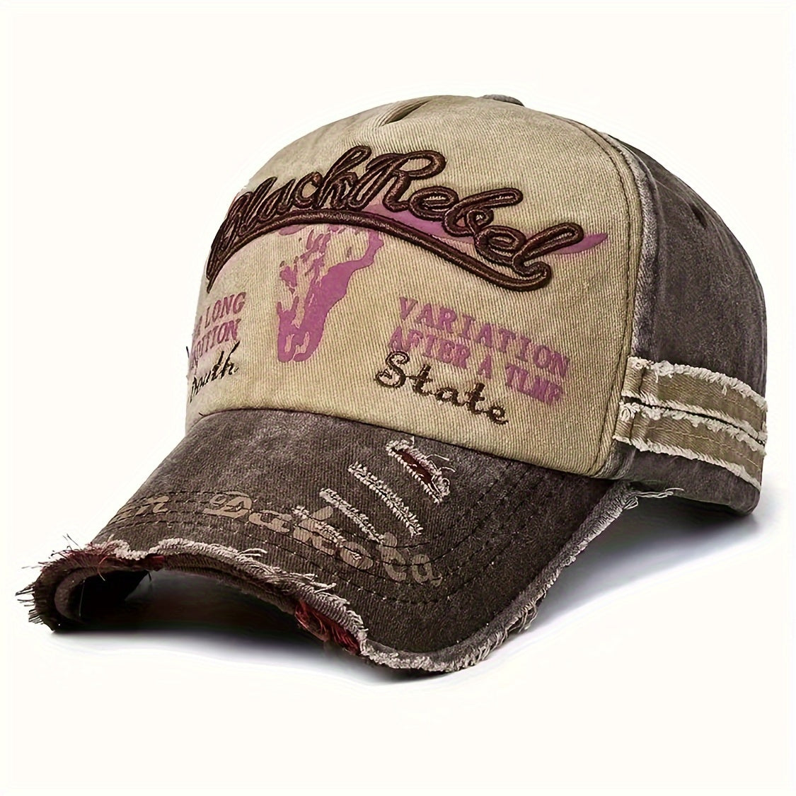 Gorra de mezclilla vintage lavada, gorra de béisbol unisex ajustable