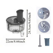 Vegetable Shredder Grater Attachment for Thermomix Manual Food Cutter Stainless Steel Blades