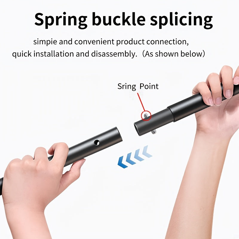 Sistema de soporte para telón de fondo de fotografía de hierro, ajustable en altura, portátil, con bolsa de transporte