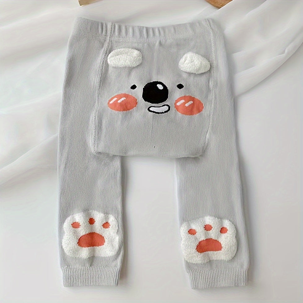 Conjunto de leggings para niños de mezcla de algodón 2 unidades, suaves, elásticos, para todas las estaciones, con dibujos animados