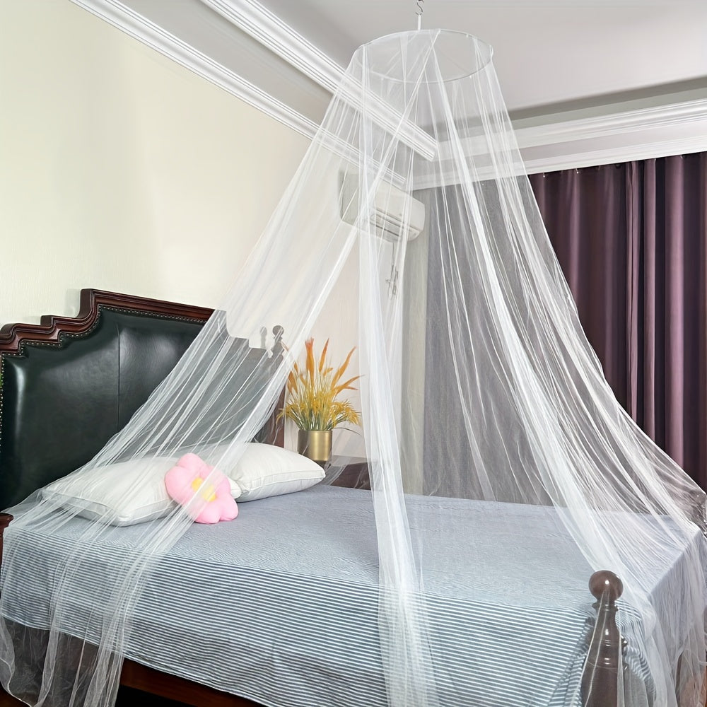 Large White Mosquito Net Canopy for Indoor Outdoor Camping Bed Protection