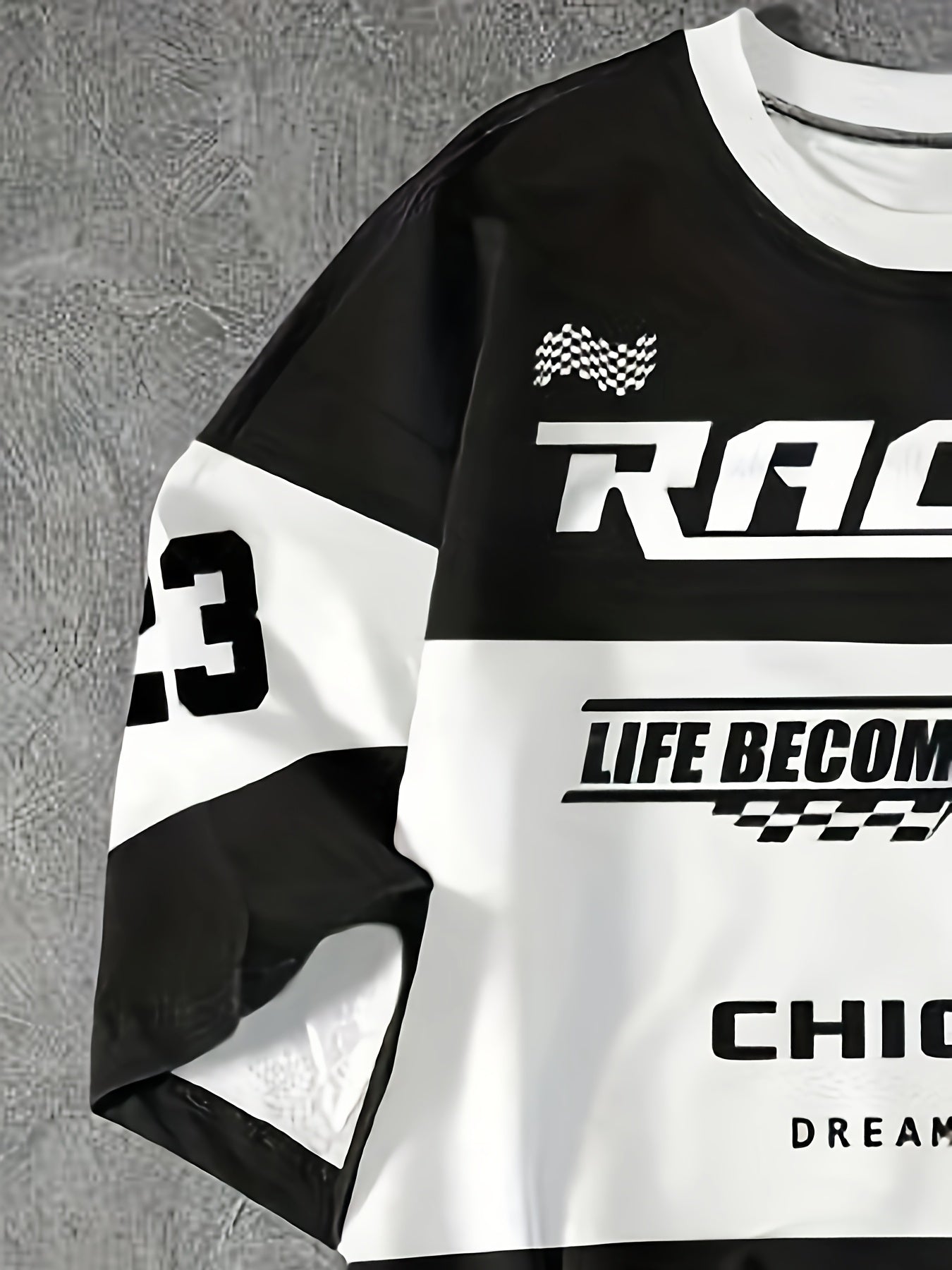 Camiseta casual de manga corta para hombre con impresión digital, estampado en toda la prenda, poliéster