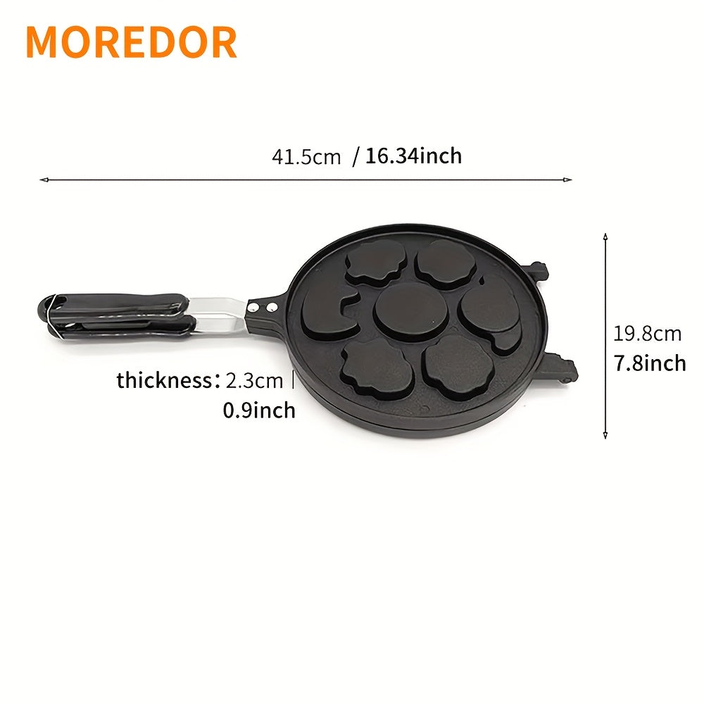 7 teshikli yopishmaydigan qovurilgan pan, pankeklar, burgerlar, pechenelar uchun ko‘p funksiyali nonushta mashinasi