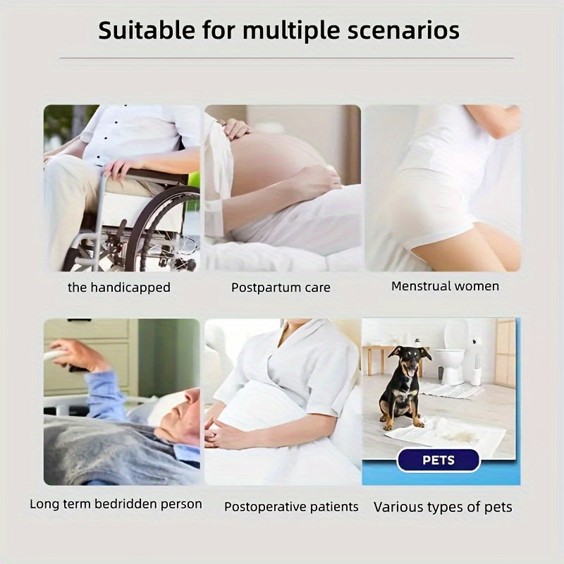 Reusable Waterproof Bed Pad Pink with White Heart High Absorbency Incontinence