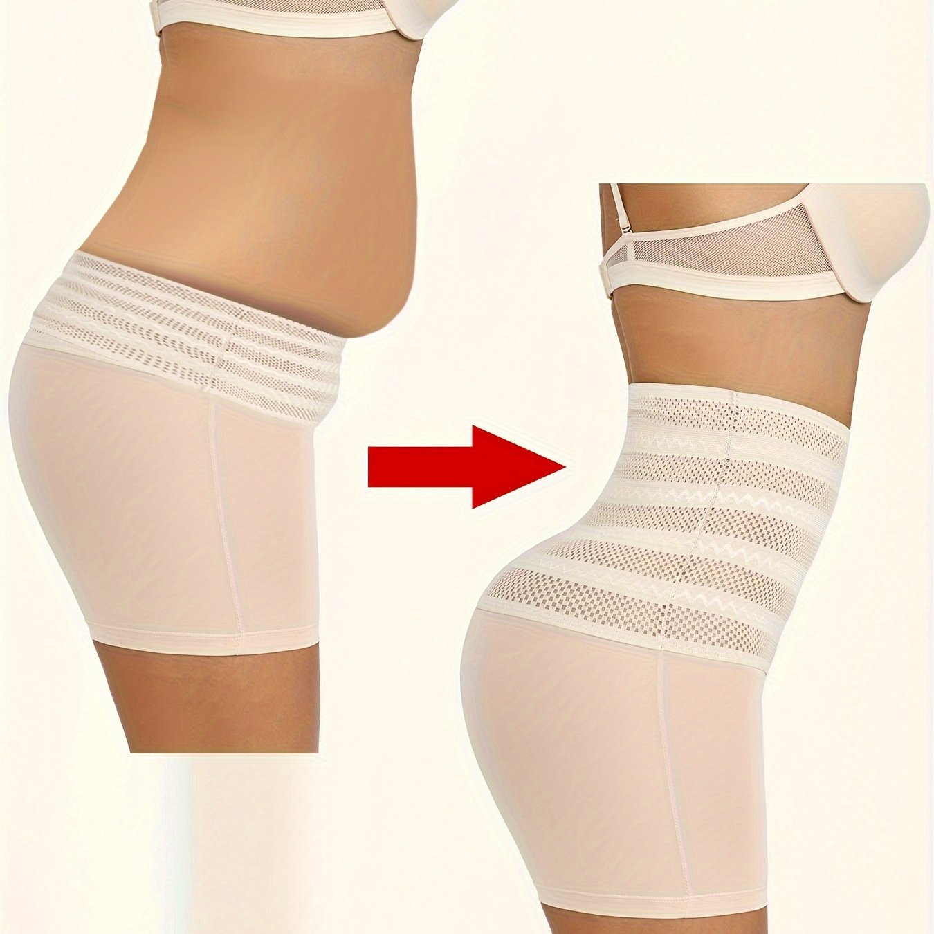 Bragas moldeadoras de cintura alta para mujer, control de abdomen, levantador de glúteos, transpirables, de color sólido