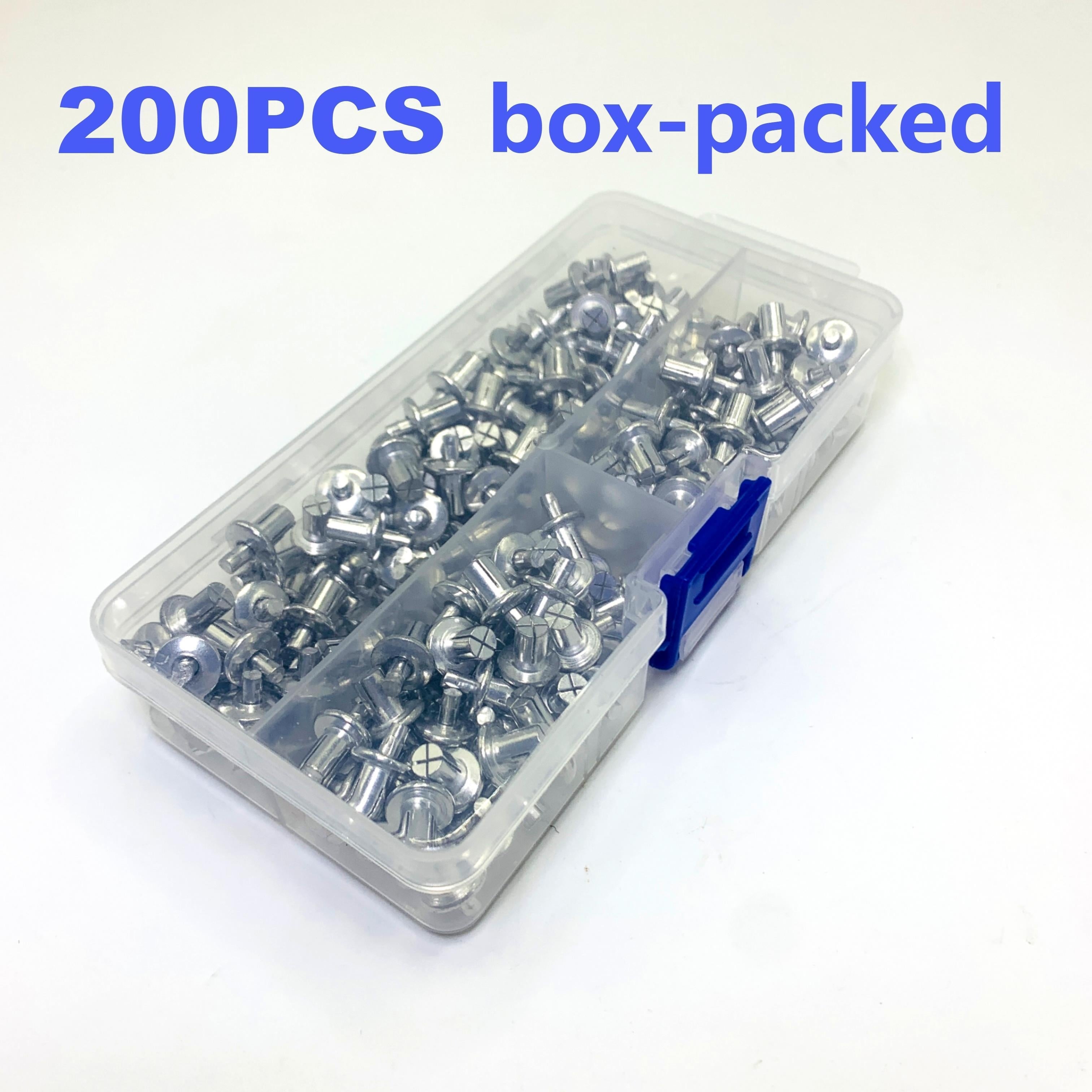 Aluminum Rivets 50/100/200pcs Polished Round Head Hammer-In DIY Crafts