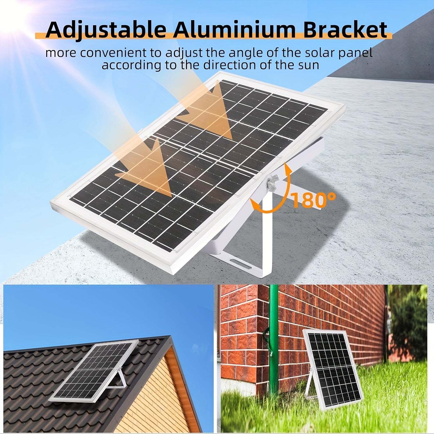 Solar White Exhaust Fan with 6W/8W Solar Panel and 10.16/15.24/20.32 cm Fans