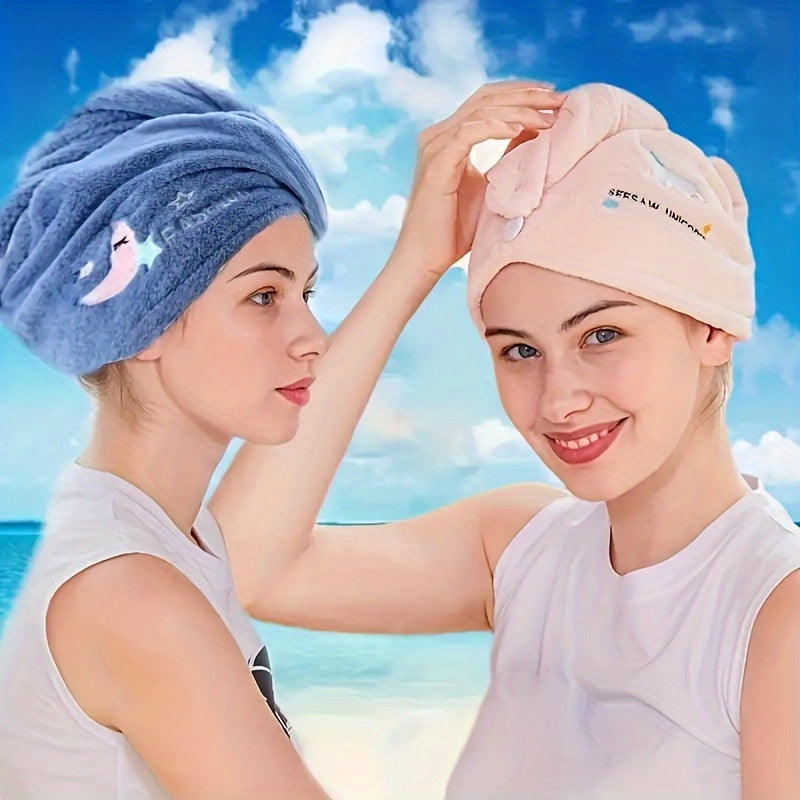 Women's Quick-Dry Hair Towel Wrap Water Absorbent Bathroom Accessory