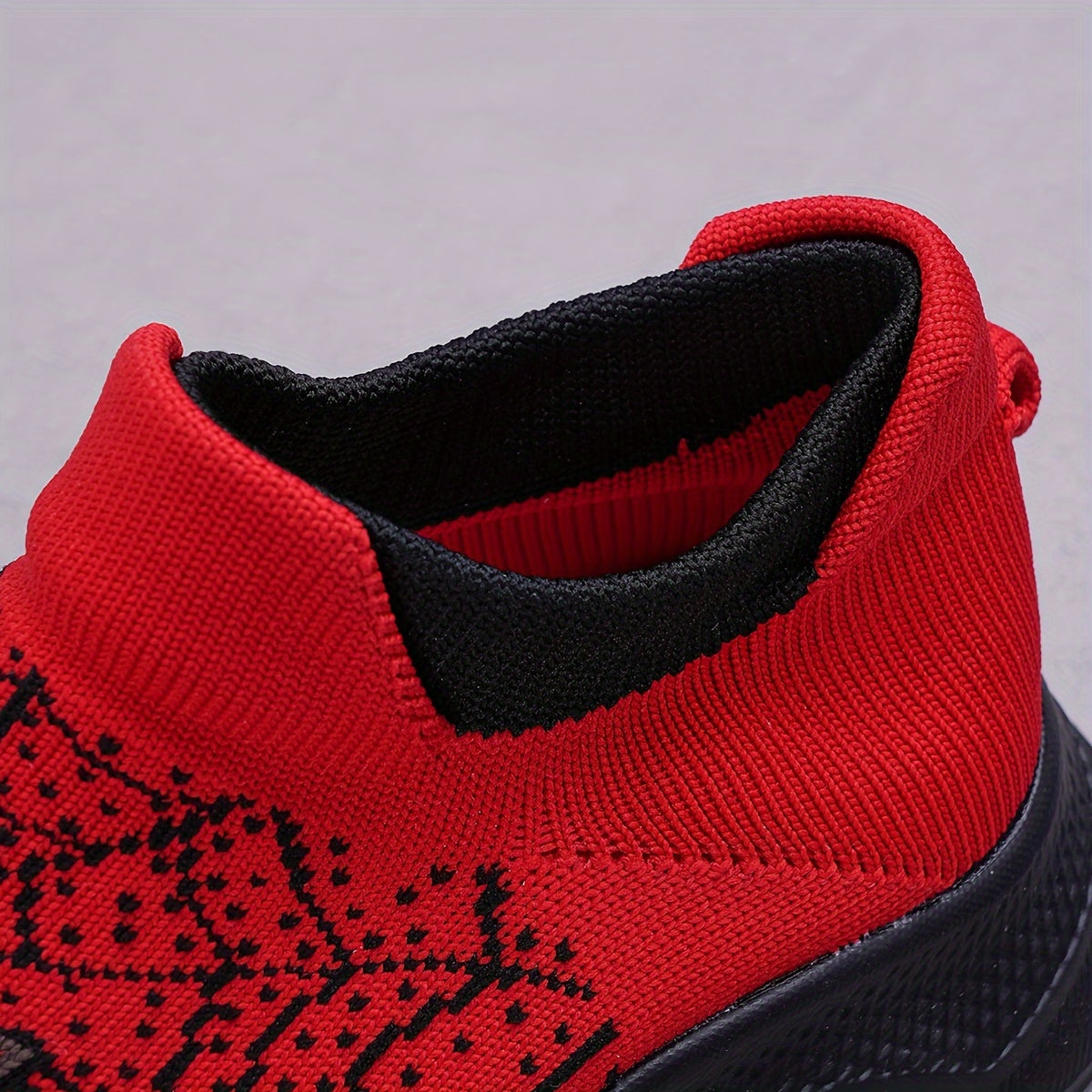 Kids' Knit Fabric Slip-On Sneakers with Cartoon Design for Boys and Girls