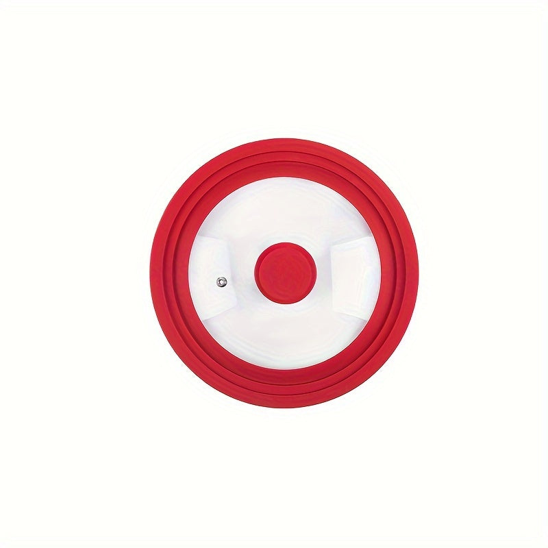 Silicone Universal Lid for Cookware Fits 7-12 Inch Pots Pans Skillets Heat Resistant Glass Cover