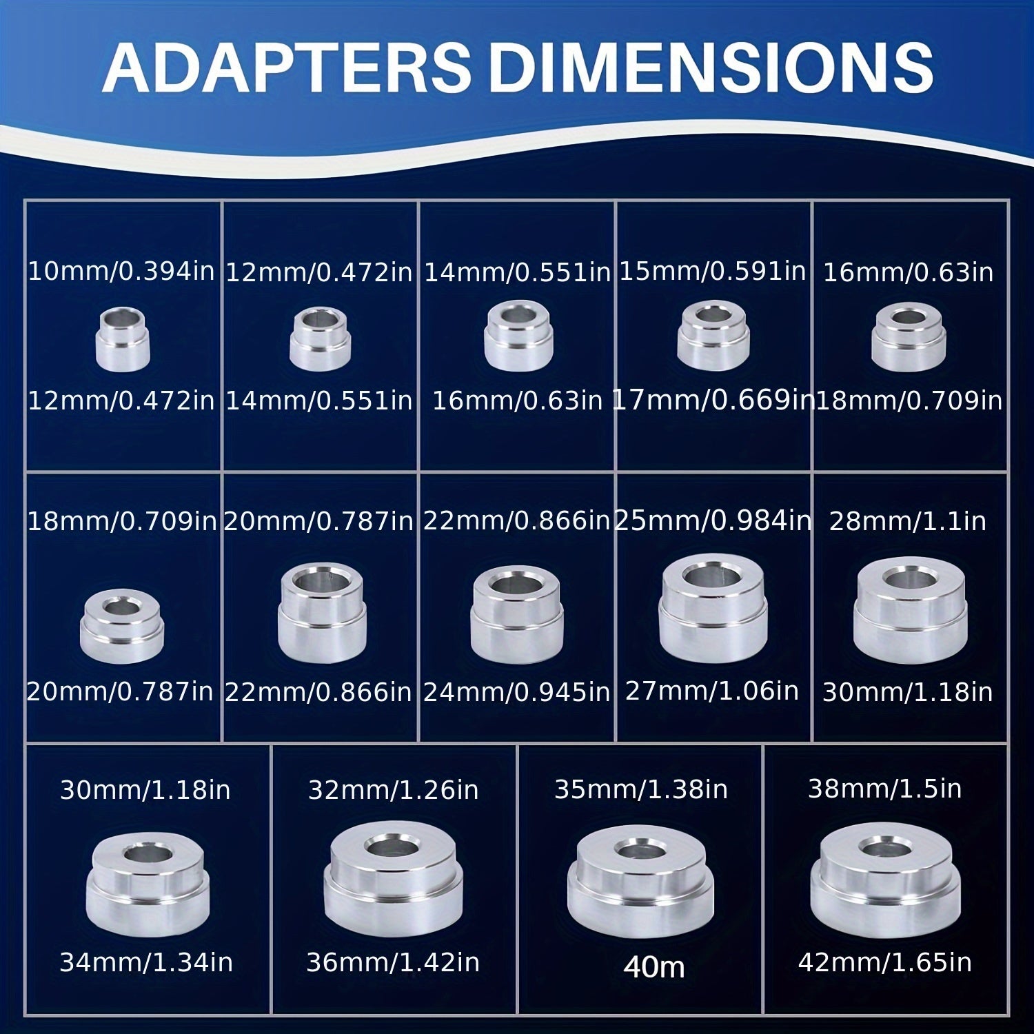 17PCS Bearing Race and Seal Driver Set Heavy Duty Aluminum Rust Resistant Wheel Axle Bushing Tool