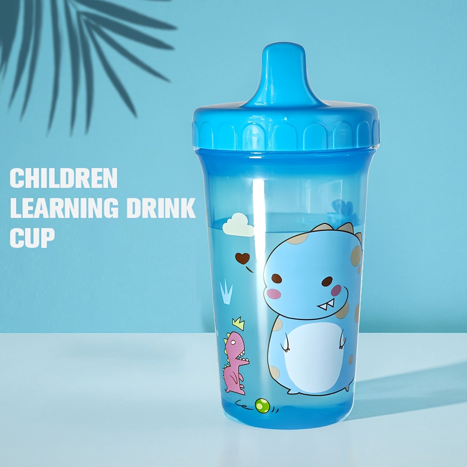 Kids' Spill-Proof Water Bottle with Duckbill Design 300ml Drop and Bite Resistant