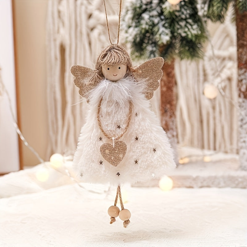 3pcs Christmas Doll Pendants Angel Girl Tree Ornaments for Festival and Party Decor