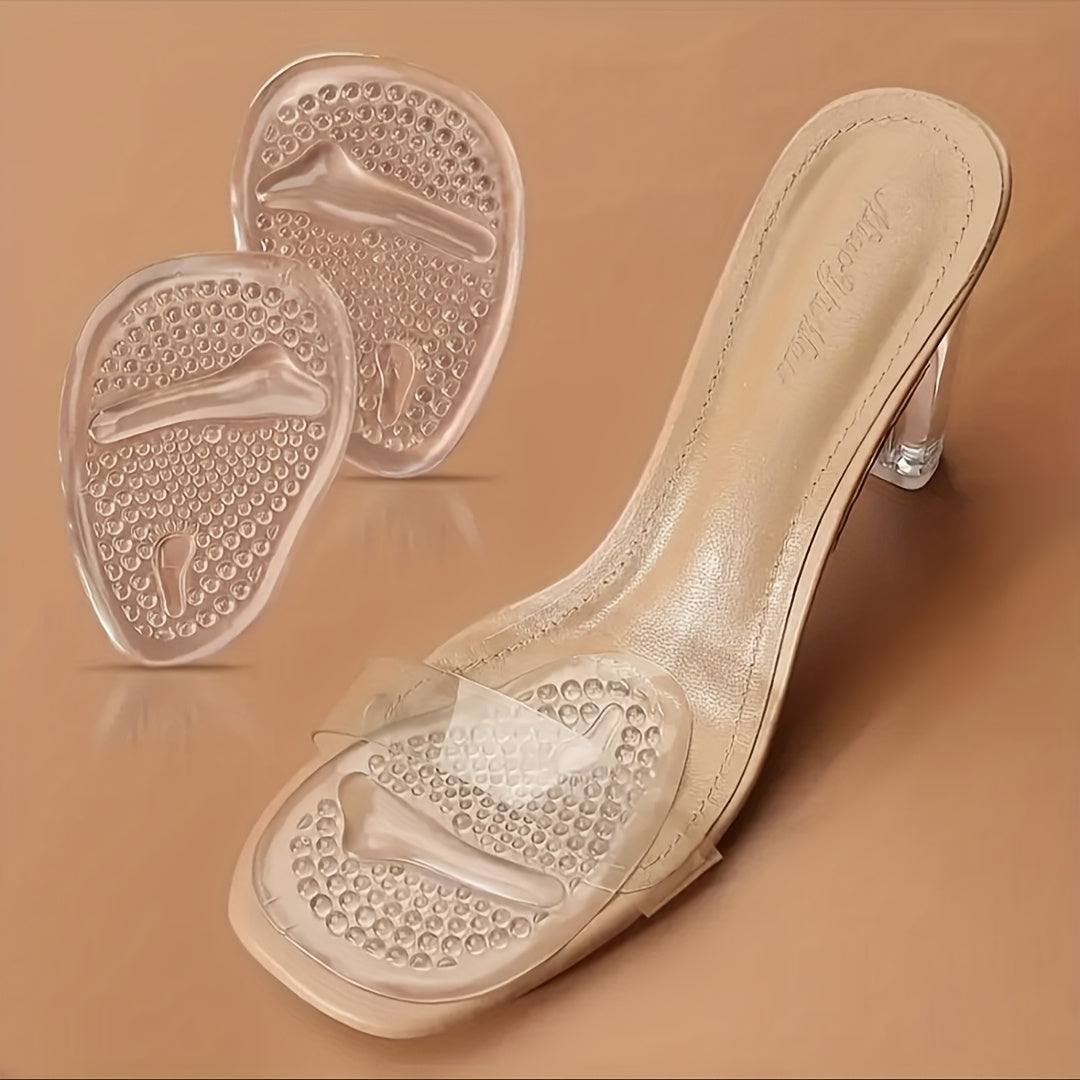 Women Silicone Anti-Slip High Heel Pads with Shock Absorption