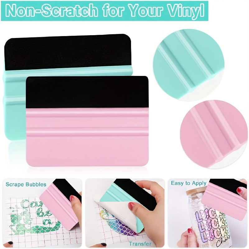 Vinyl Car Wrap Application Tools Kit Squeegee with Soft Felt Edge