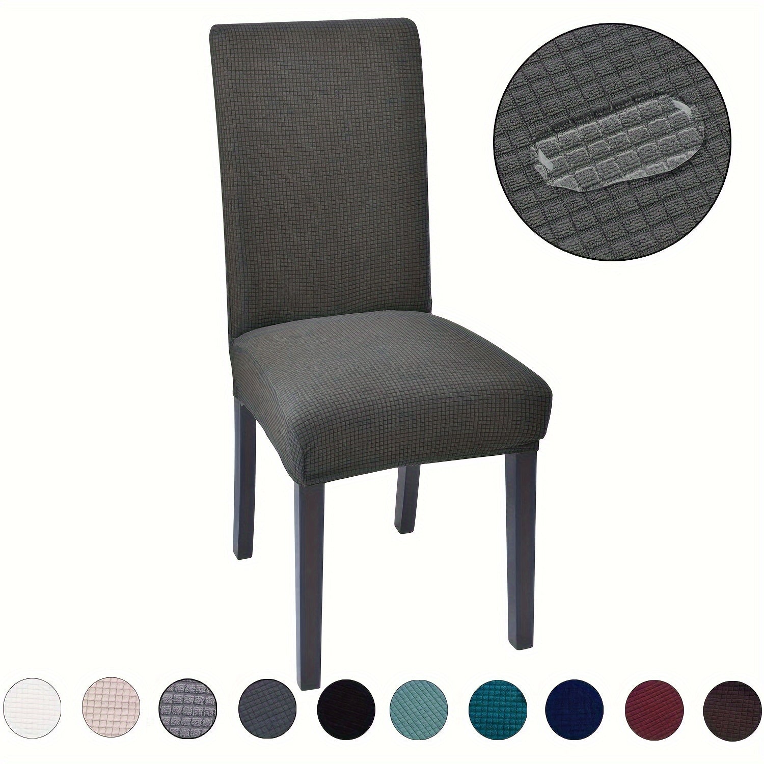 Waterproof Corn Grain Jacquard Chair Cover for Home and Restaurant Use