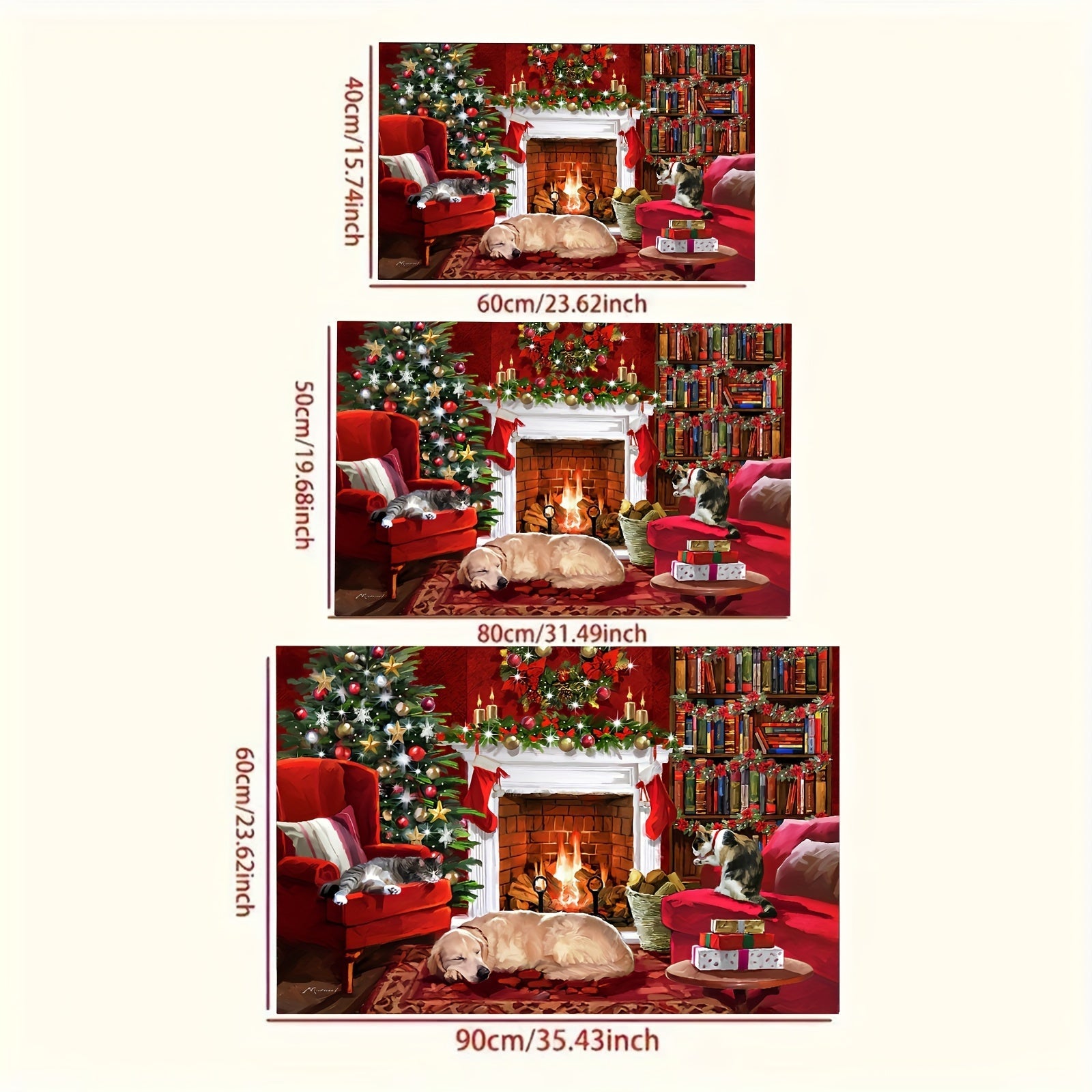 Christmas Holiday Door Mat Water Goose Velvet Non-Slip Entrance Bathroom Decor