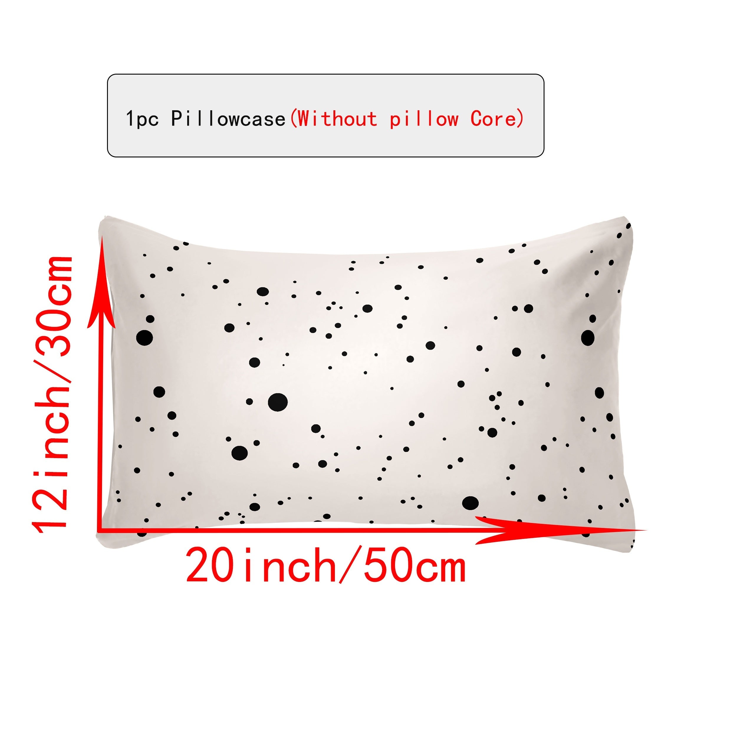 Breathable Polyester Throw Pillow Covers in White, Cream, Brown, Gray 30x50cm