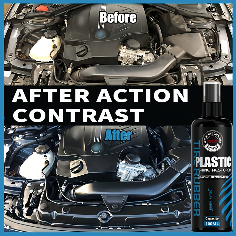 100ml Car Engine Plastic Restoration Kit Protects Shine and Gloss
