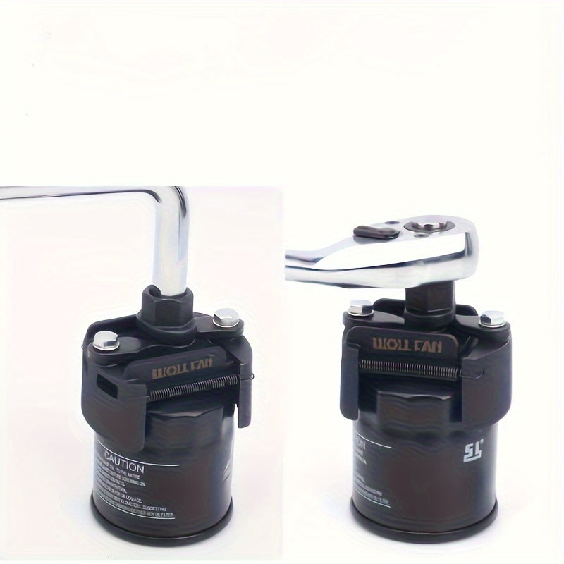 Sozlanadigan moy filtri kaliti qora metall ko'p funktsiyali teskari mexanizm