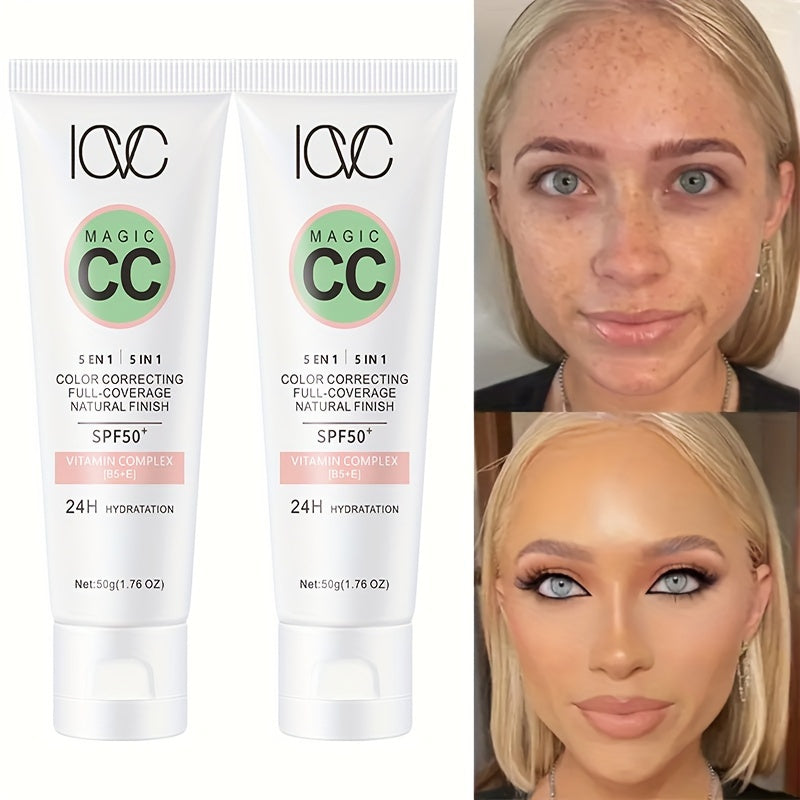 Women’s Color Correcting Full Coverage Foundation Liquid with Natural Concealer