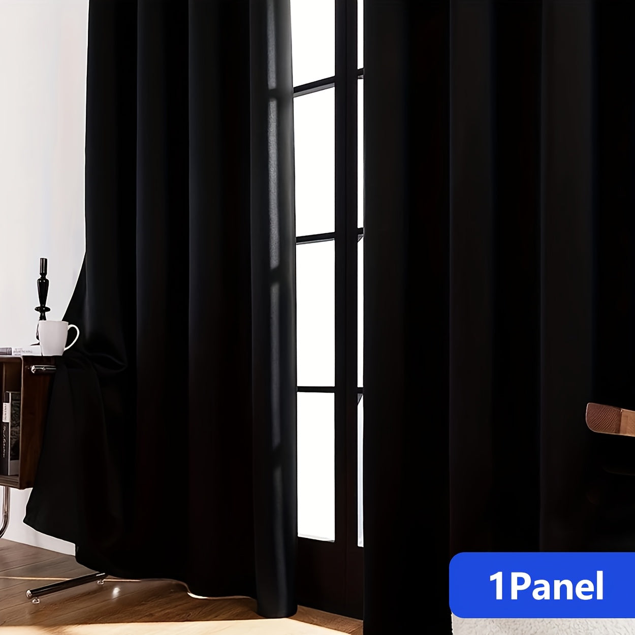 Blackout Curtain Thick Grommet Top Energy-Efficient Light-Blocking Polyester for Living Room Bedroom Balcony