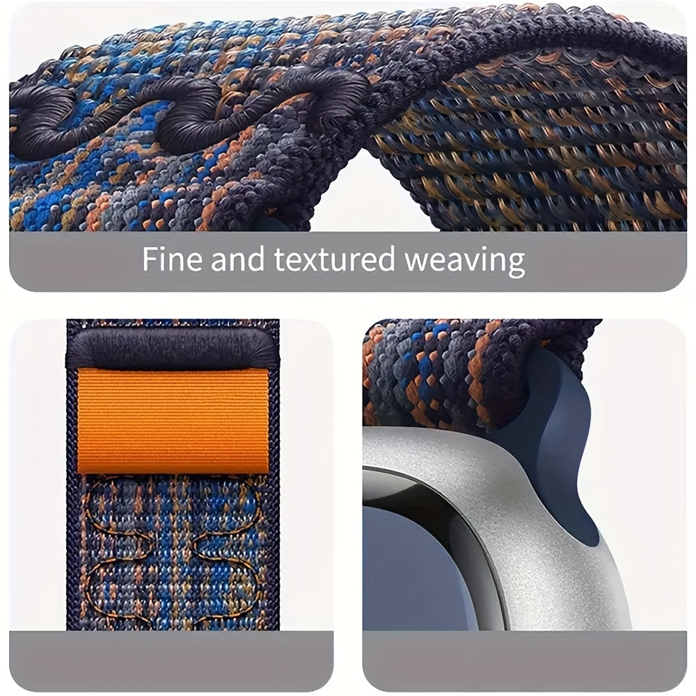 Nylon Elastic Solo Loop Strap for Apple Watch Series 1-10 Adjustable Sport Wristband for Men and Women