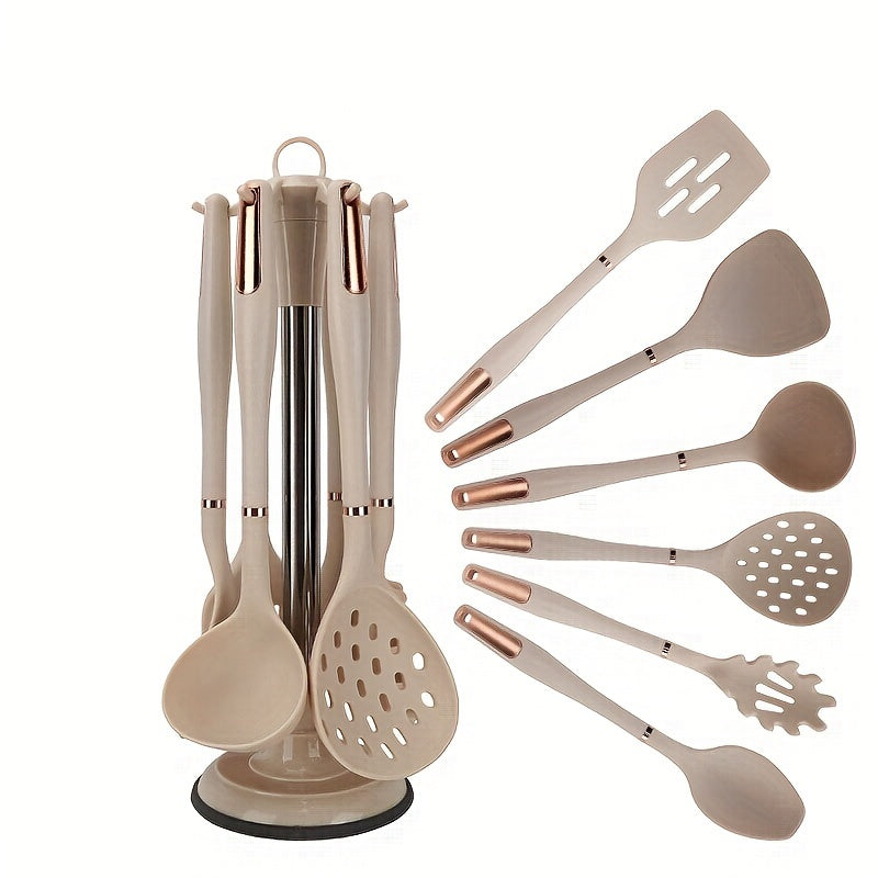 7-Piece Silicone Kitchen Utensil Set Non-Stick Heat-Resistant Cooking and Baking Tools