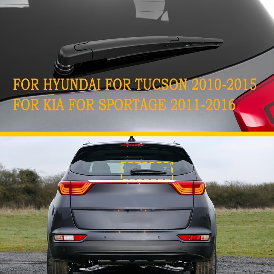 Universal Rear Wiper Arm Blade Replacement for SUV Tint Black 2010-2016
