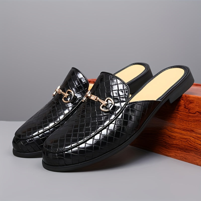 Men's Brown Faux Leather Loafers Slip-On Round Toe Casual Summer Shoes