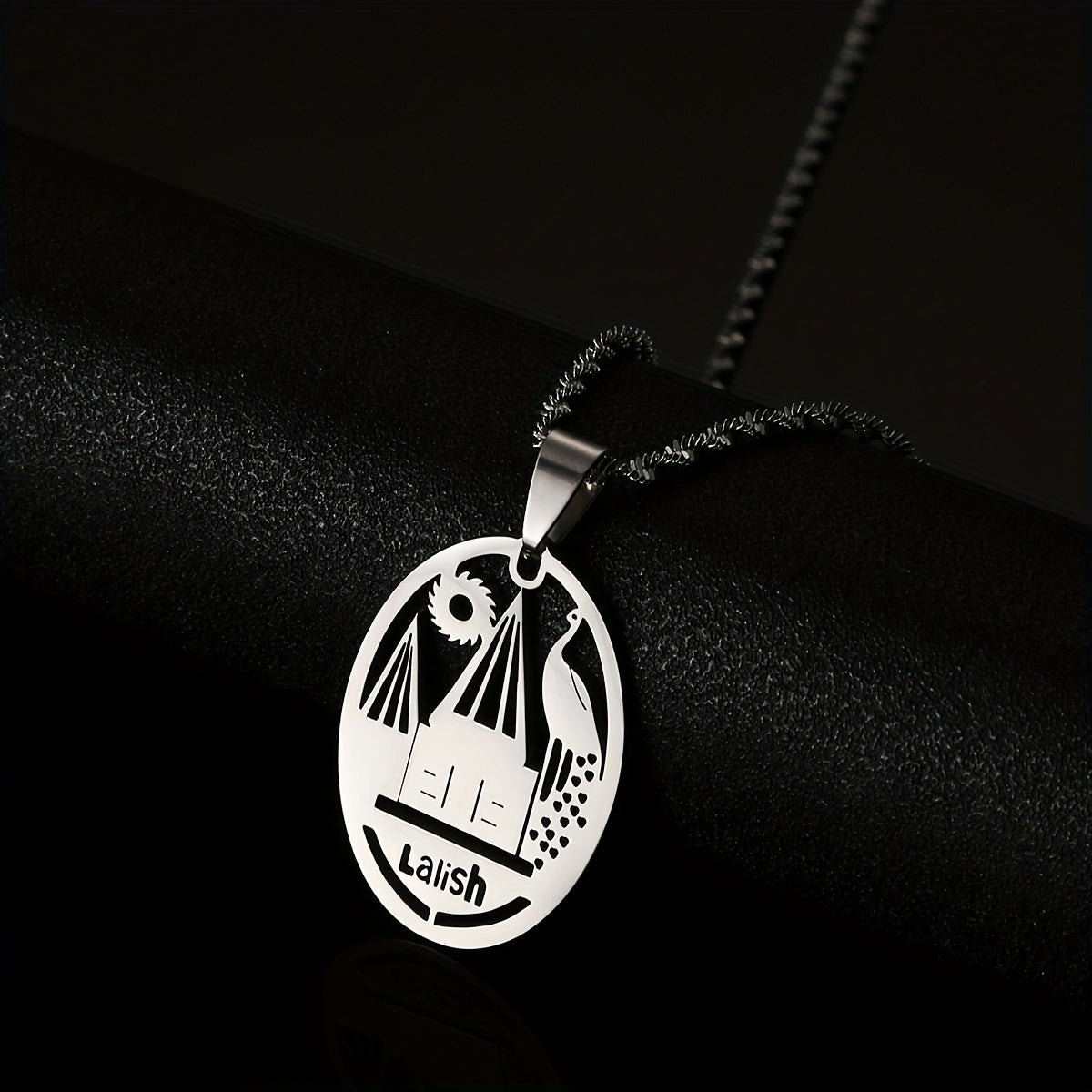 Lalish Ma'bad Pendanti - Nikelga chidamli po'lat, Ayollar uchun an'anaviy va oddiy dizayn - Har kuni kiyish va maxsus tadbirlar uchun ideal