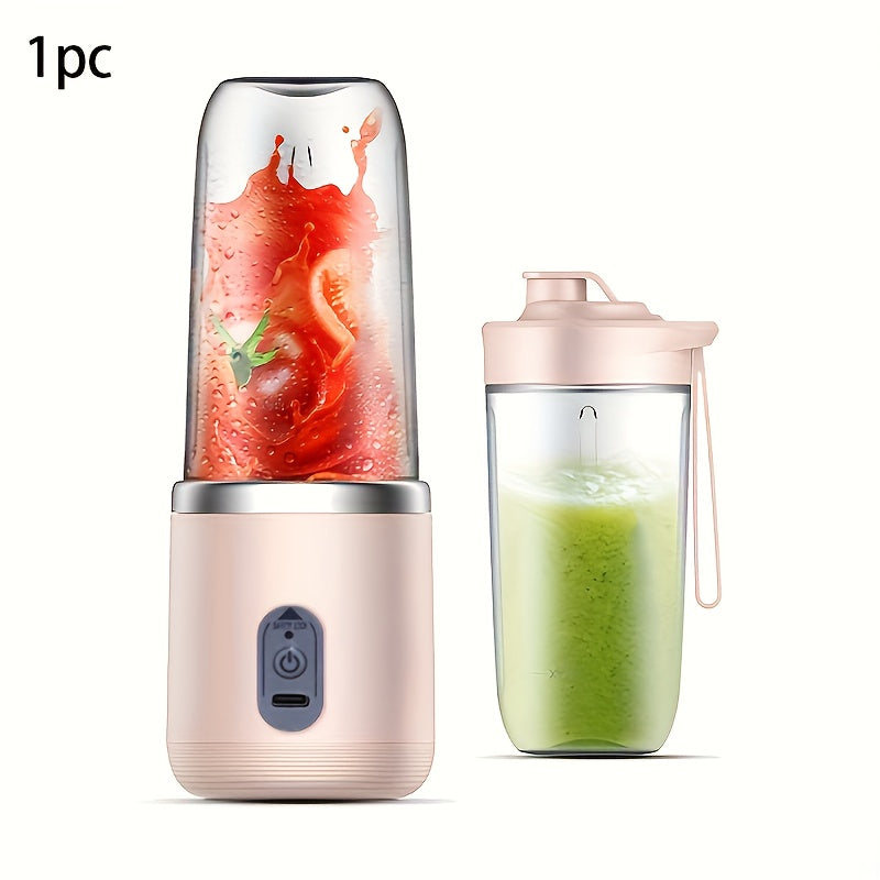 Portable Green Juicer Cup 13.4oz Dual-Use Rechargeable Food Grade ABS