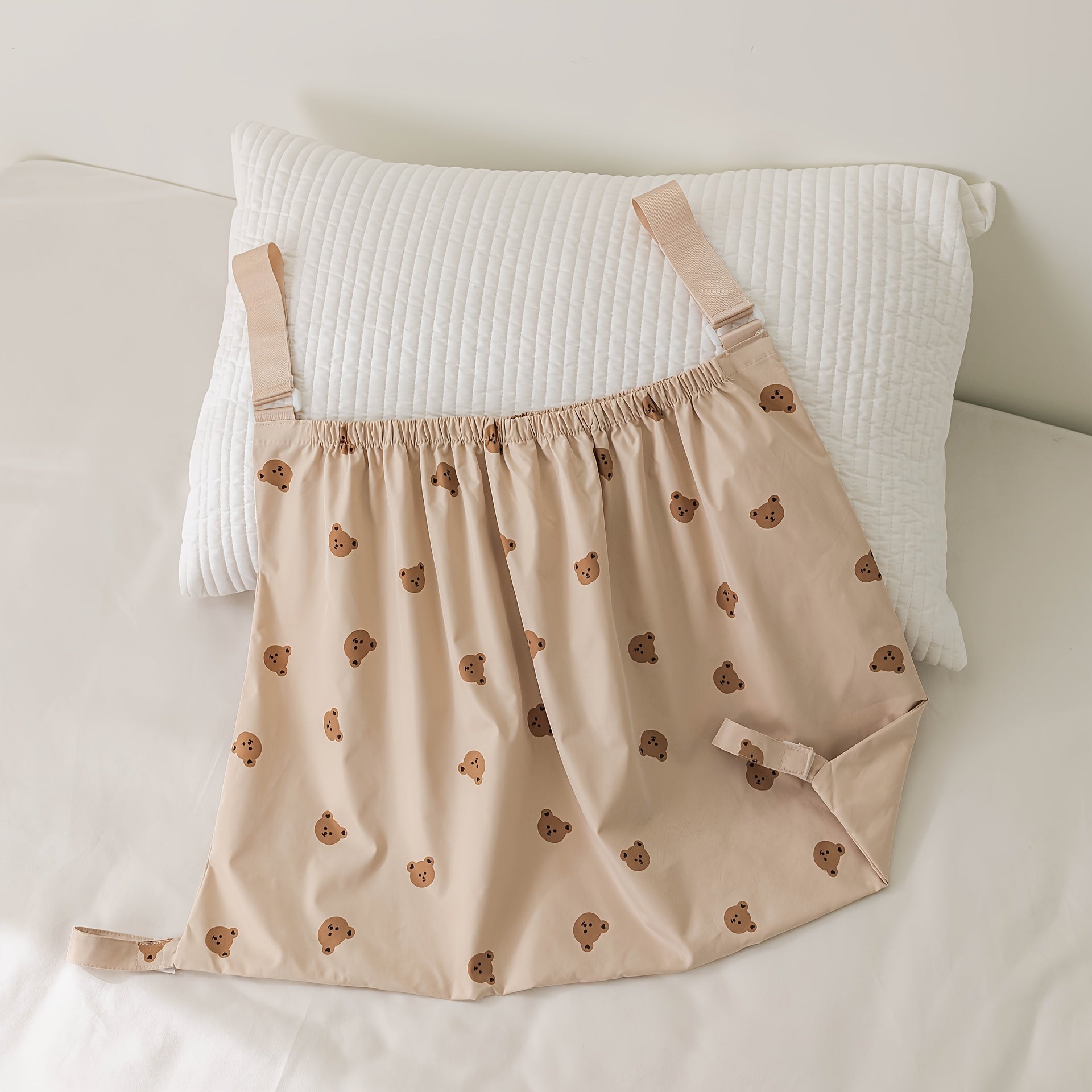 Cartoon Print Stroller Organizer Bag with Hanging Design for Diaper and Bottle Storage