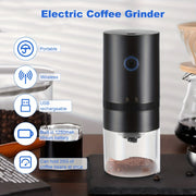 Electric Coffee Grinder Burr Mill for Freshly Ground Coffee Black