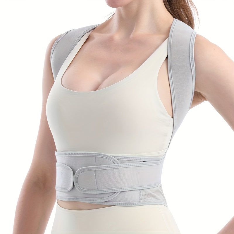 Unisex Back Brace Posture Corrector Belt Adjustable Support Discreet
