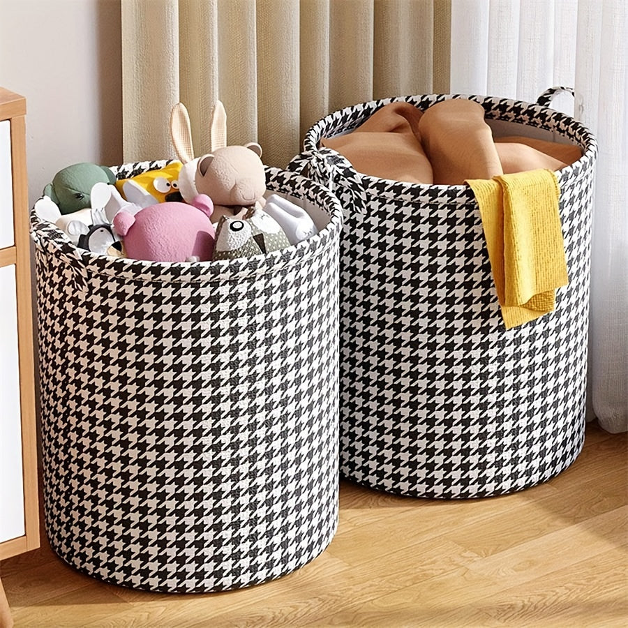 Large Capacity Fabric Storage Basket with Handles for Laundry and Toy Organization