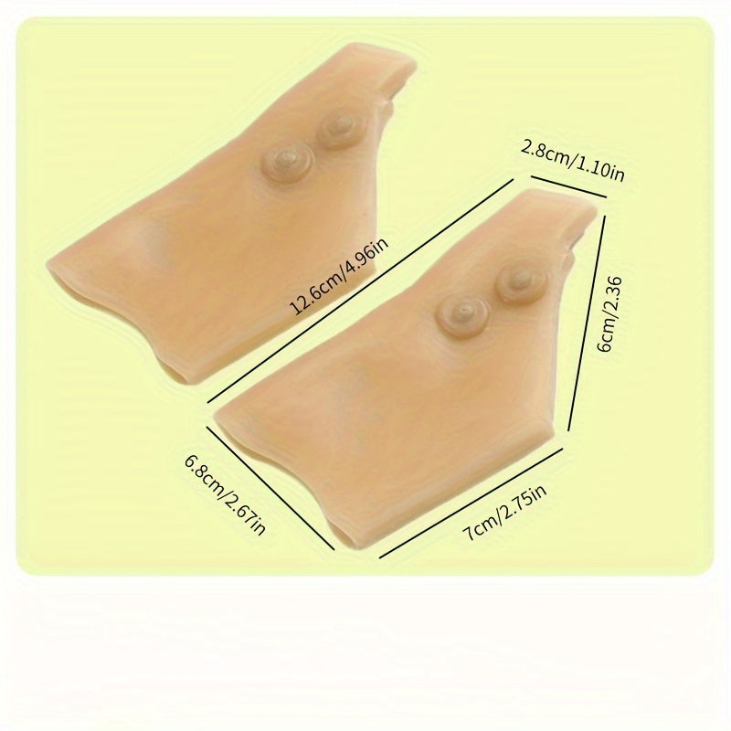 Unisex Silicone Wrist and Thumb Support Gloves Waterproof Adjustable Straps