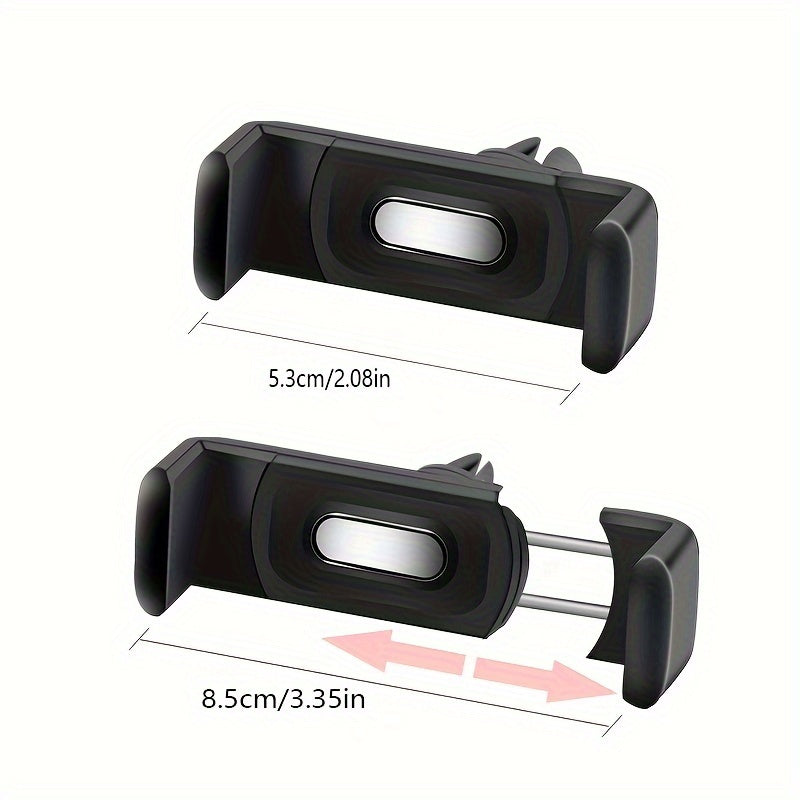 Universal avtomobil telefon uchun tutqich havo ventili uchun o'rnatish moslashuvchan buriladigan plastmassa