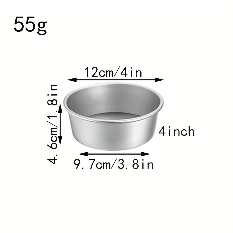 8-Inch Round Oven Cake Mold with Solid Bottom Anodized Aluminum for Chiffon Cakes