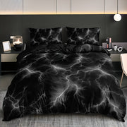 Purple Lightning Line Duvet Cover Set 3 Pieces Includes Duvet Cover and Pillowcases Home Dorm