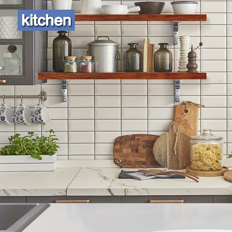 Triangular Wall Shelves Set with Sturdy Brackets for Bedroom Living Room Kitchen