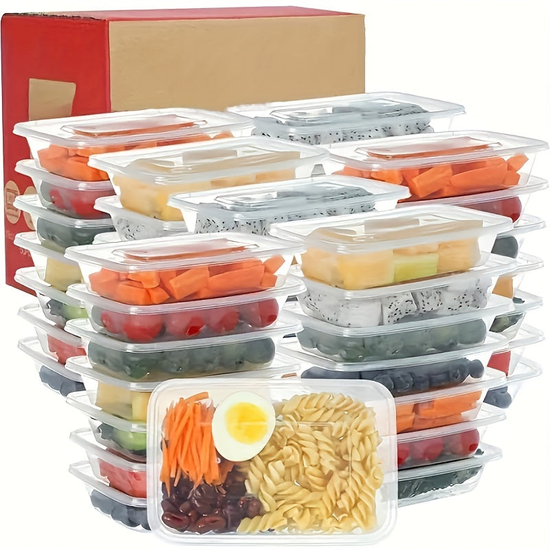Set of 10 22oz BPA-Free Plastic Food Containers with Leak-Proof Lids