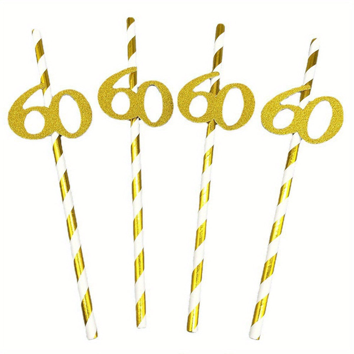 Sorbetes de papel para decoraciones de pasteles de cumpleaños, números de diez a sesenta años