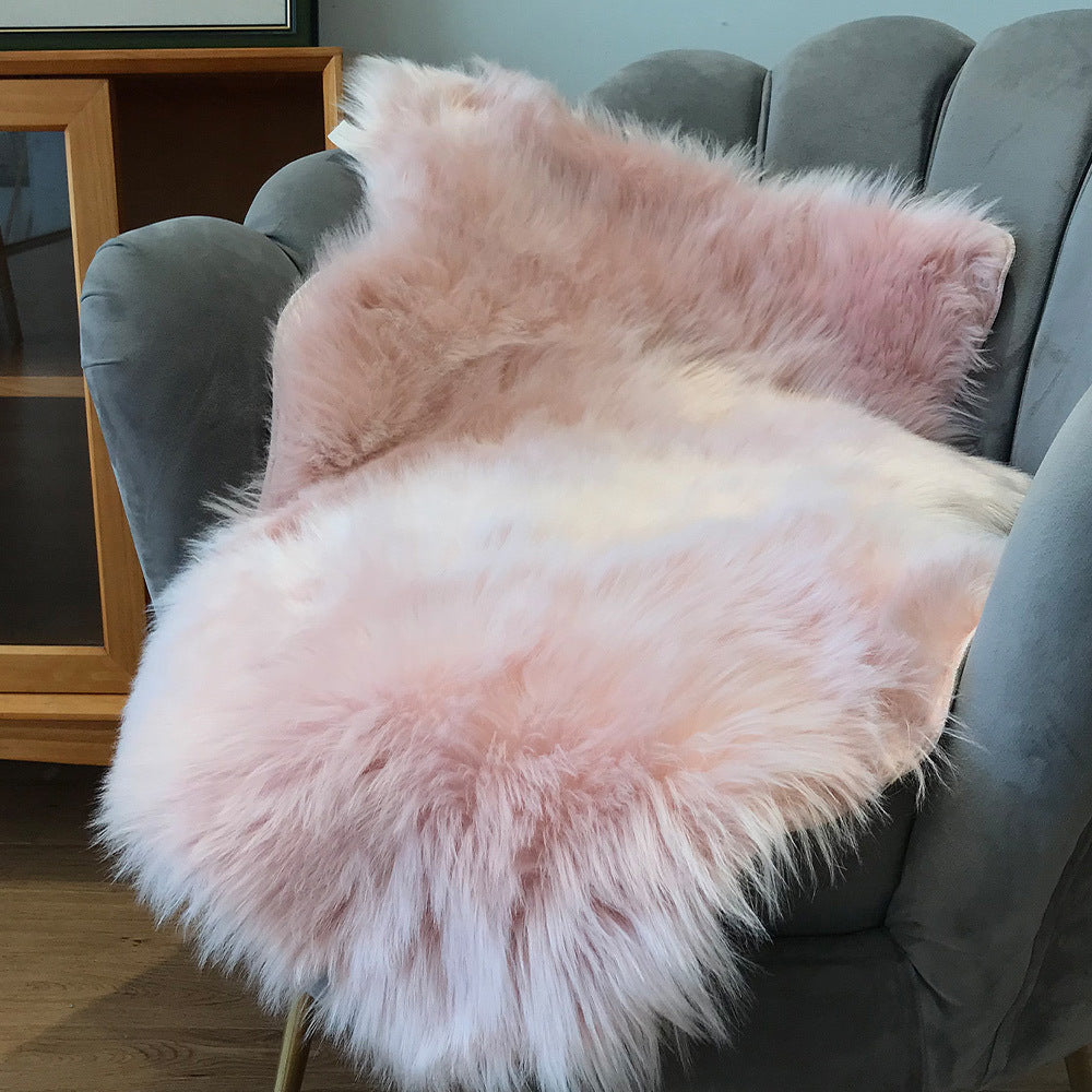 Black Shag Area Rug Luxuriously Soft Polyester-Acrylic Hand Washable Floor Decor