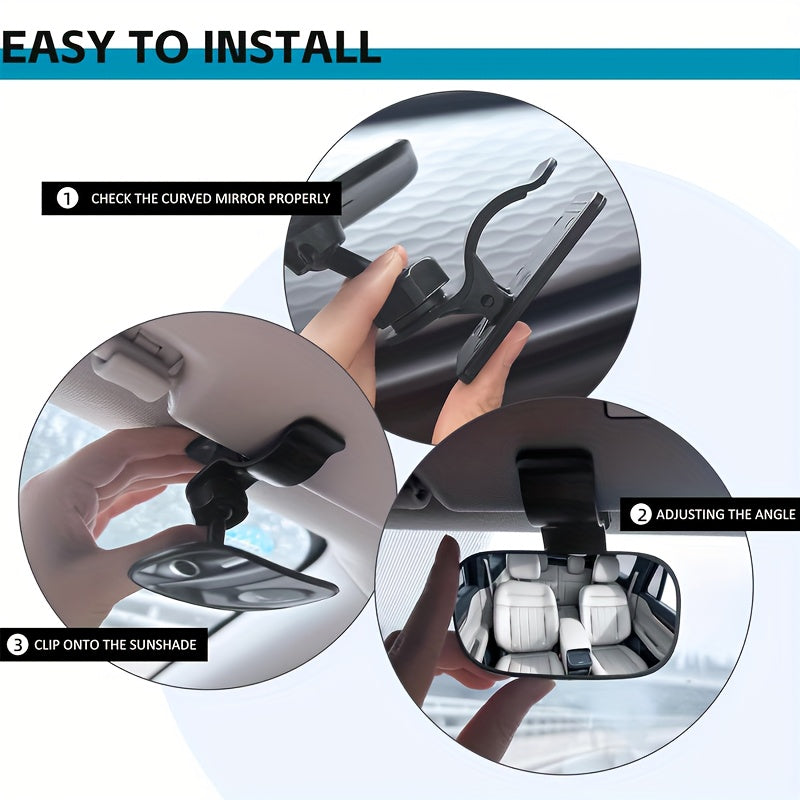 Adjustable Car Rear View Mirror for SUVs Trucks with Wide Angle Convex Mirror