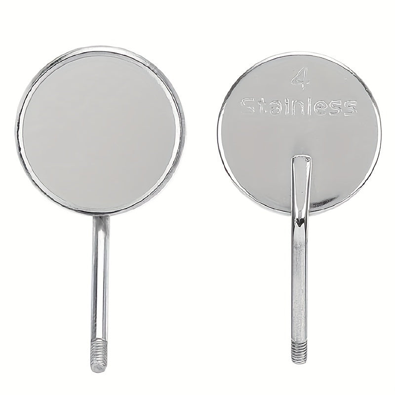 20 Stainless Steel Dental Mirrors Set No 4 and No 5 for Oral Examination