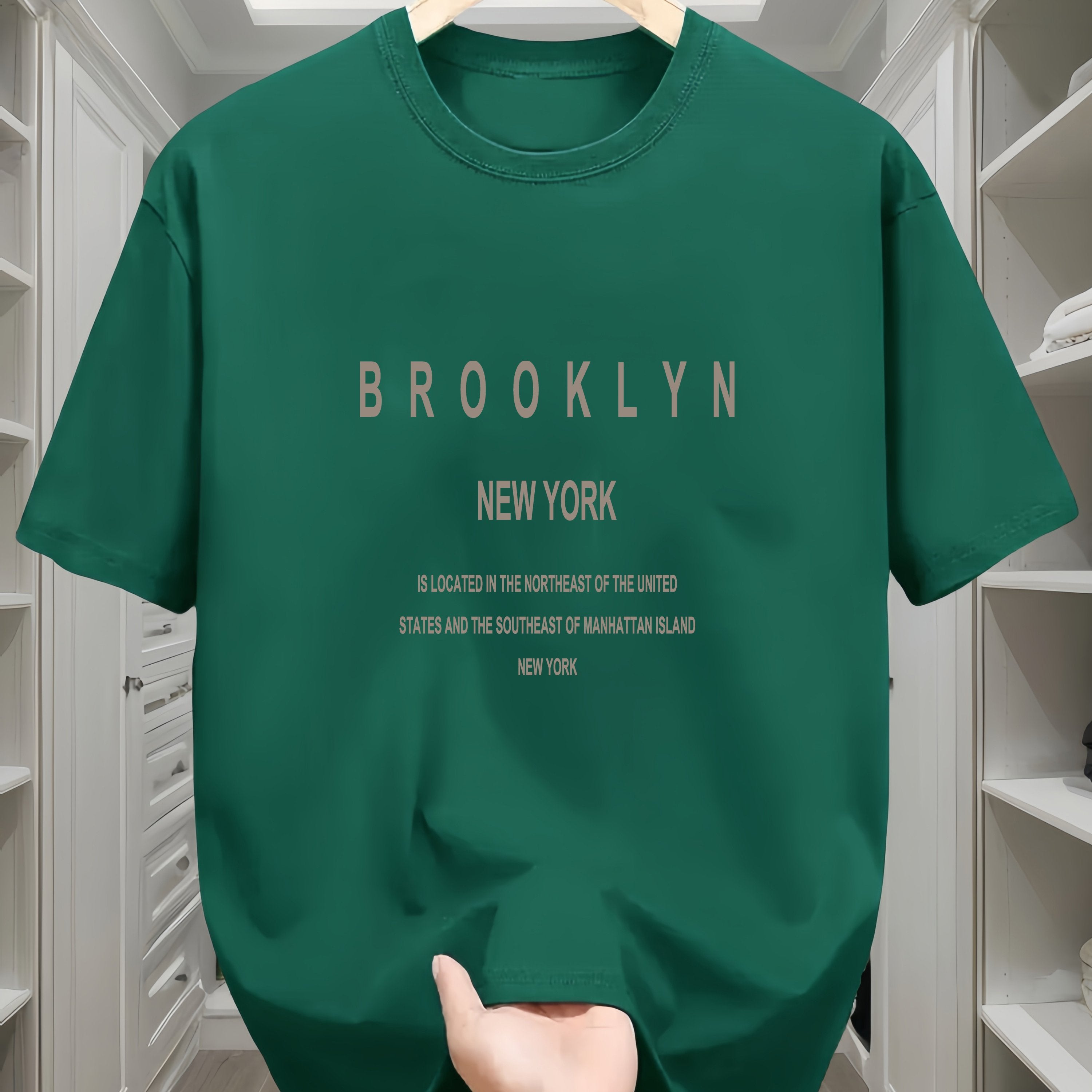 Erkaklar uchun qulay paxta T-koftasi - Geometrik naqsh, qisqa yeng, dumaloq bo'yin - Mashinada yuvish mumkin, tasodifiy va sport uslubida